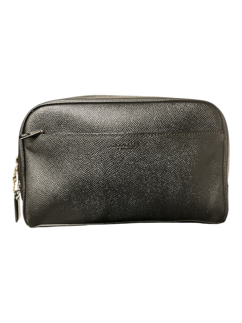 Authentic COACH Black Pebbled Leather Dopp Kit/Toiletry Pouch